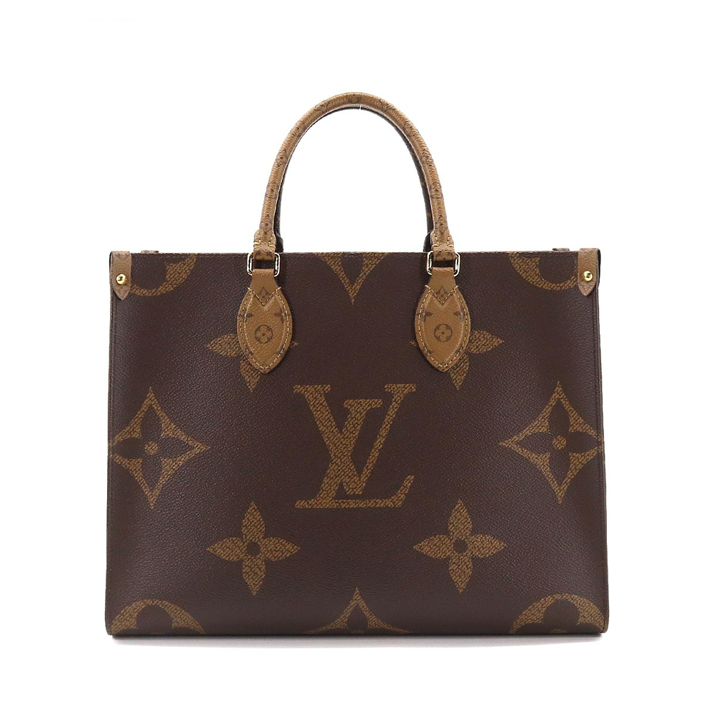 Louis Vuitton Giant Monogram Onthego MM 2 Way Tote Shoulder Bag